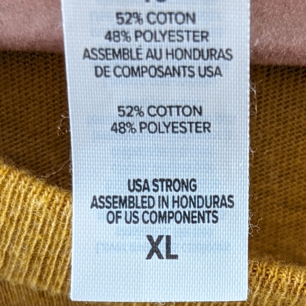 Bella Canvas Mustard Yellow American West Logo Tee - Picture 9 of 14